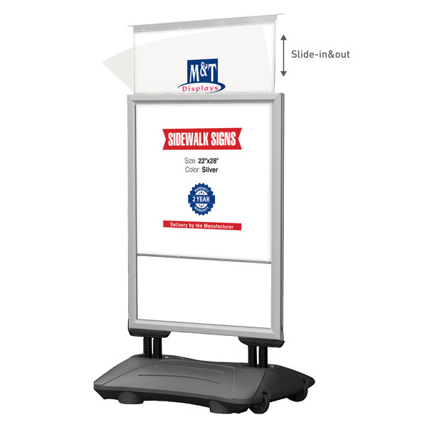 Yescom Sidewalk Poster Stand Snap Frame