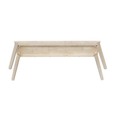 Jaier Unfinished Solid Wood Console Table