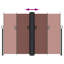 Dakota Fields 600cm W Polyester Cover Motorised Retractable Side Awning-798150137-798150141