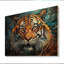 Kailym Tiger Roaring Majesty géométrique - impression sans cadre sur bois-126796595