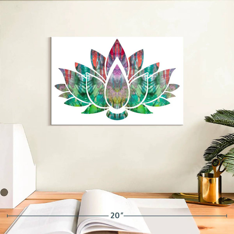 Harnek Lotus Patterns, 8" H x 12" W
