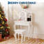 Ensemble de coiffeuse pour enfant avec miroir et tabouret lumineux - Ensemble de table de maquillage pour petites filles de 3 à 8 ans - Conception durable et sécuritaire - Parfait pour la chambre à coucher ou la salle de jeux - Couleur: blanc-574599408