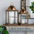 Brown Wooden Lantern With Transparent Glass Panels