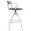 Ensemble de tabourets de bar 26 po à hauteur de comptoir pivotant de 26 po avec structure en métal et chaises de bar de style industriel moderne pour îlot de cuisine-599902596
