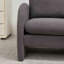 Canapé 28,35 po en agneau 1 place - Structure en bois massif, accoudoirs courbés et pieds en caoutchouc avec coussin inclus pour les petits espaces-966558705