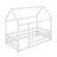 Lit simple en bois avec clôture-505989337