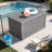 245 Gallon Thick-Walled Resin Deck Box, Indoor Outdoor Lockable Storage Box With Removable Dividers-108191035