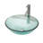 Artistic Vertical-Textured Glass Vessel Bathroom Sink With Pop-Up Drain-124471356-124471358