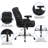 Big & Tall Mid-Back Swivel Ergonomic Task Office Chair with Deep Tufted Seating and Adjustable Arms