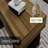 42 Inch Wood Rectangular Coffee Table All Mdf Farmhouse Accent Center Low Cocktail Tea Table With Sturdy Base For Living Room-Rustic Brown