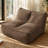 Compression Sofas, Brown Corduroy Compact Modern Beanbag Couch for Home