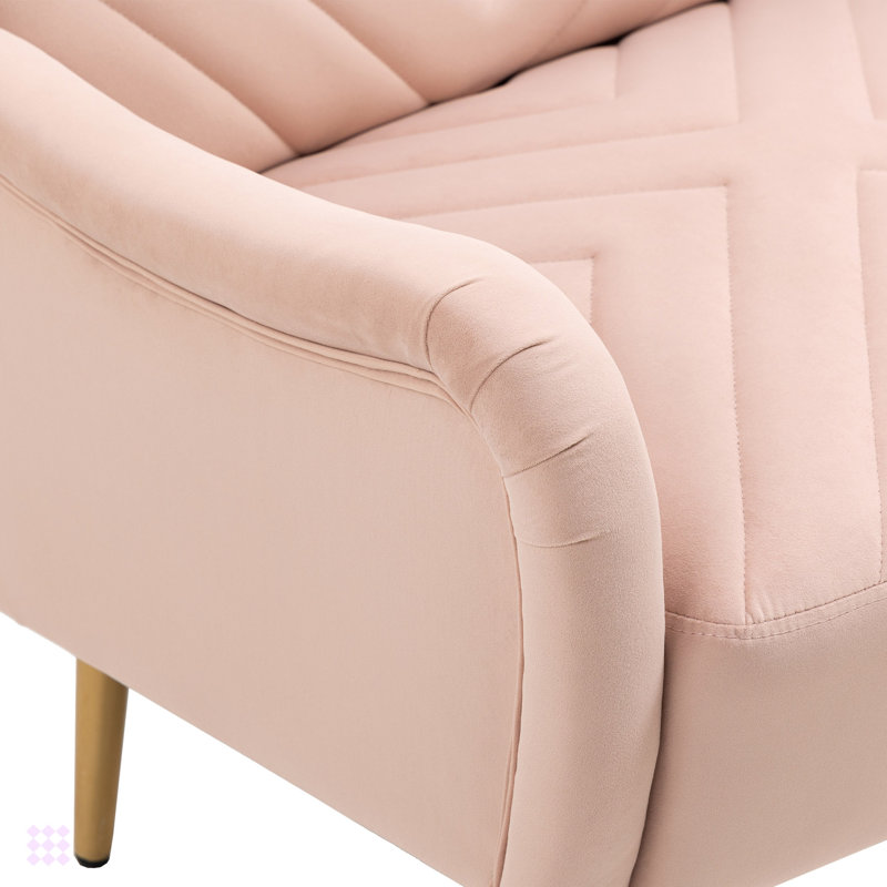 Chaise de salon avec pieds en métal