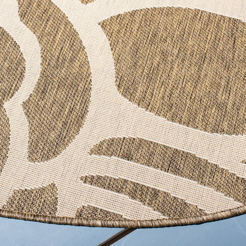 Tapis d'intérieur / extérieur Arneshia, Rond 6 pi 7 po