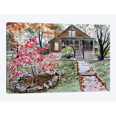 «log cabin', impression sur toile
