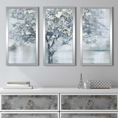 «Fall Foliage» par Nan - peinture encadrée 3 pièces