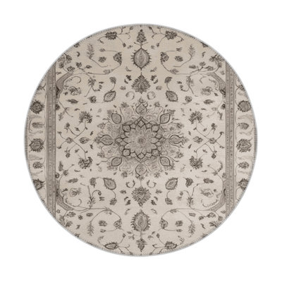 Tabriz Beige Indoor and Outdoor Area Rug