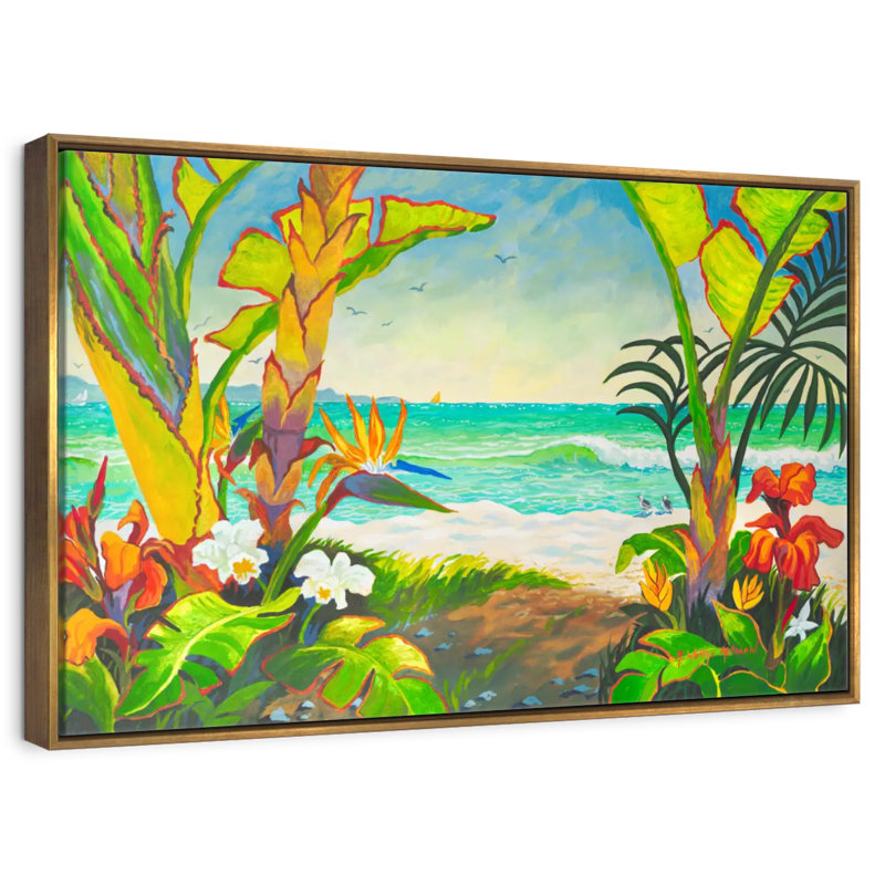 Time To Chill At The Tamsin, Floating Frame Gold, 43" X 29"