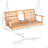 Patio Swing Bench With Folding Coffee Table