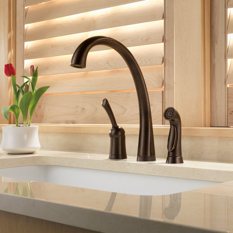 Pilar Touch Single Handle Kitchen Faucet with and Touch2O® Technology and Diamond Seal Technology, Venetian Bronze