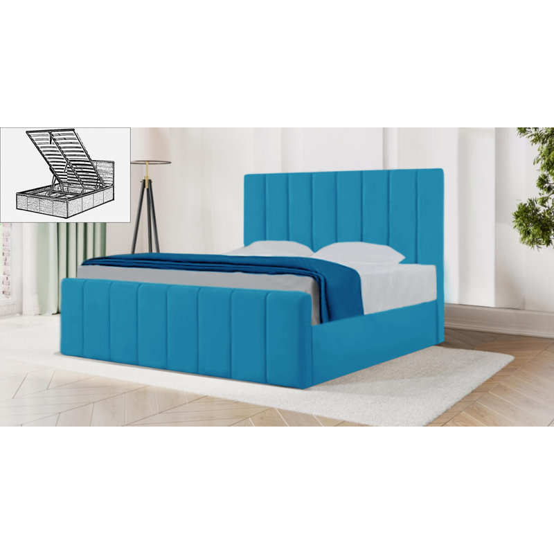 Bandzul Storage Bed, UK Single 90 x 190 cm, Teal