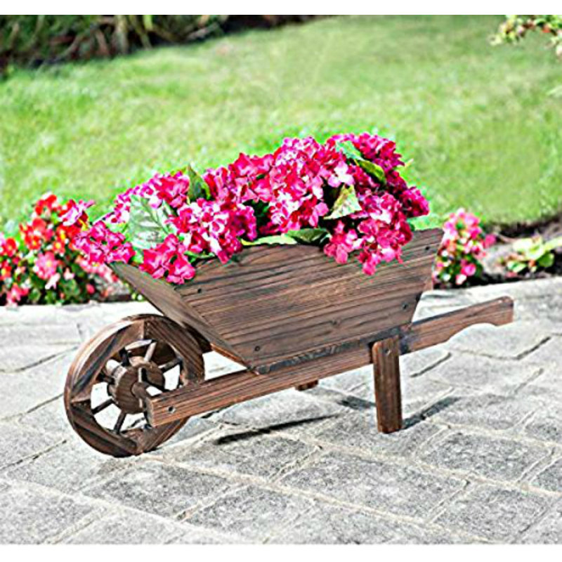Hardee Wood Wheelbarrow Planter
