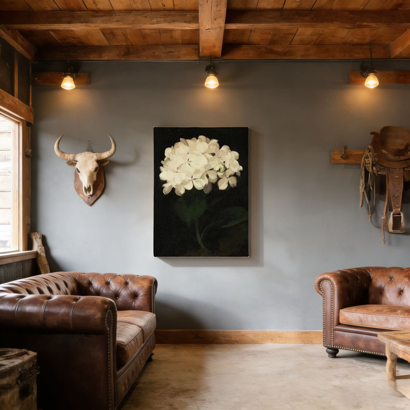 Fleurs rétro, art mural encadré en bois à l'arrière, L 30 x l 20
