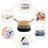 Anchie Large Woven Basket Laundry Hamper Tall Cotton Rope Woven Blanket Storage Bin Toy Storage Basket With Handles For Living Room, Laundry-749462036