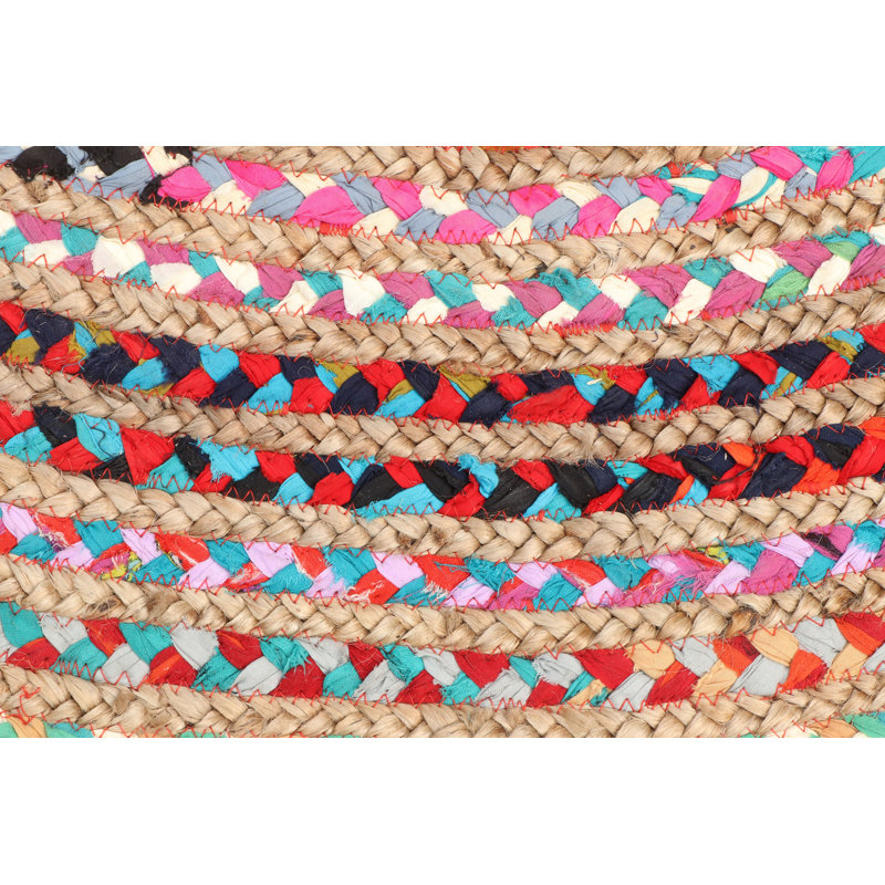 Round Lavinia Striped Hand Woven Area Rug, Round 200cm