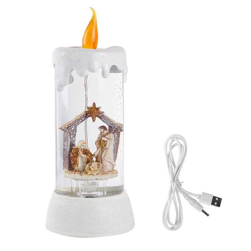 Unscented Flameless Candle with Plastic Holder
