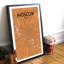Moscow City Map - Unframed Graphic Art Print on Paper-2088012258-2088012262