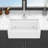 33 White Farmhouse Sink - 33 Inch Kitchen Sink White Undermount Single Bowl Apron Front Ceremic Sink Farm Style Drain Asseblemly And Bottom Grate 33X18x10 Inch