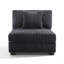 Upholstered Accent Chair with Footstool-675932308