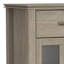 Buffet en bois massif de 54 po de largeur avec portes en verre trempé et 6 tiroirs Artisan-1483380949