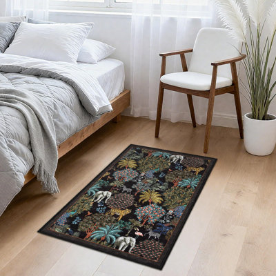 Animal Print Braided Area Rug