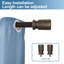 Tringle à rideaux simple réglable 1 po Peterson-24109409-24109406