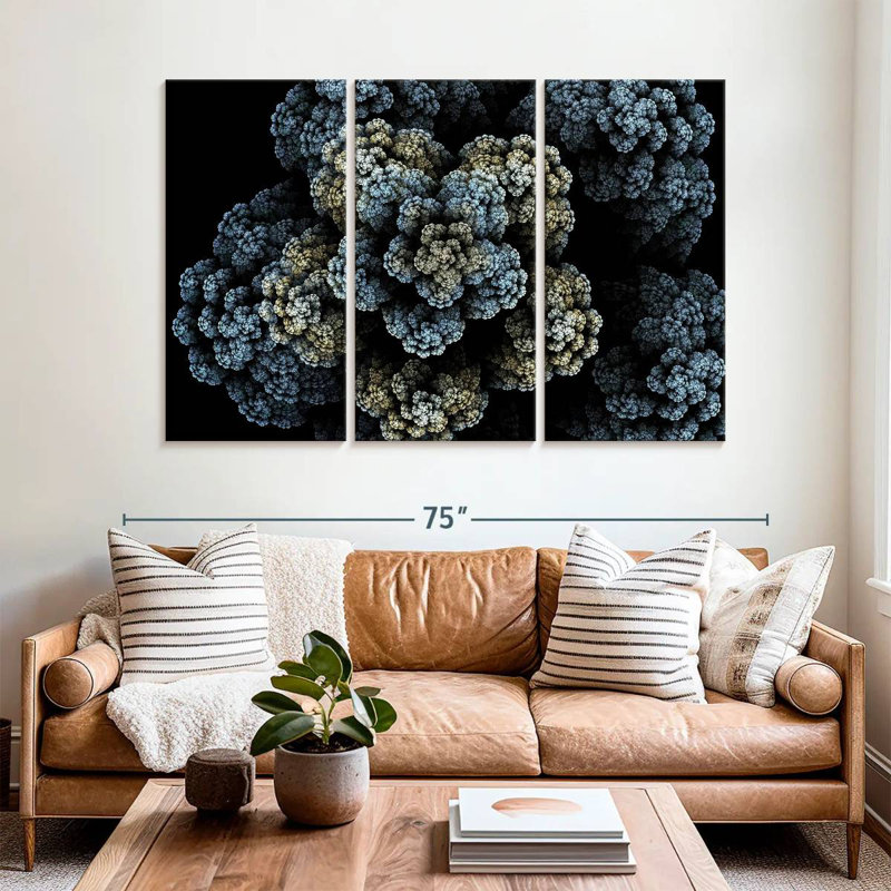 Brampt Fractal Bloom, 42" H x 65" W