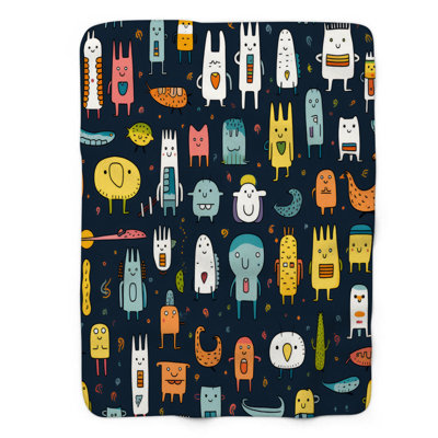 Playful Personalities - 1 Piece Premium Blanket