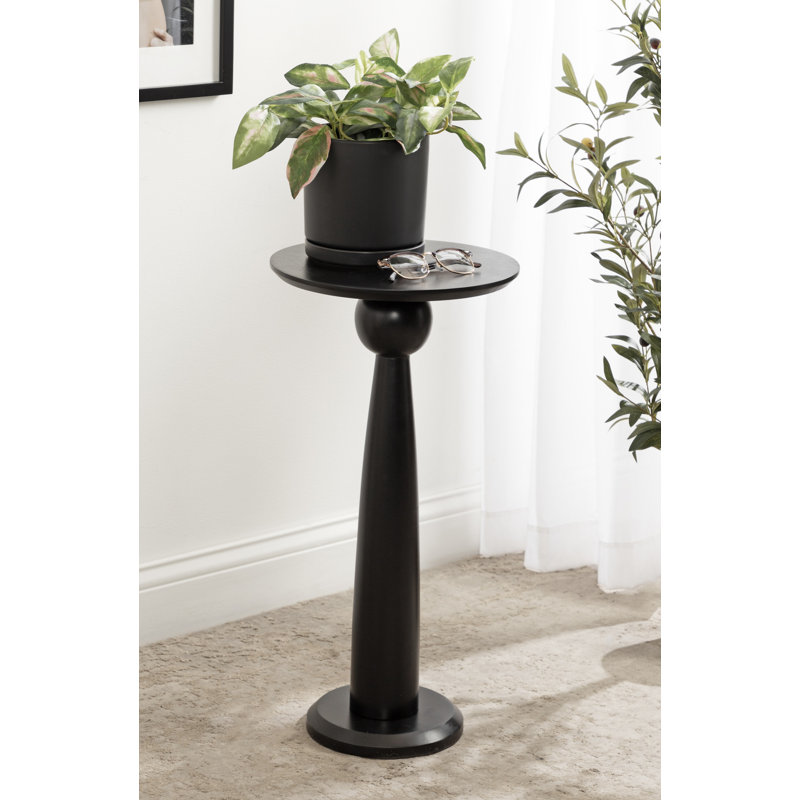 Callery Susanne Drum End Table, Black