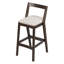 Tabouret de bar avec coussin rembourré et dossier bas Orlen-117197532