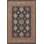 Modern Brown Cubic Multicolor Woven Base Rug