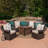 4 - Person Patio Conversation Sets with Cushions