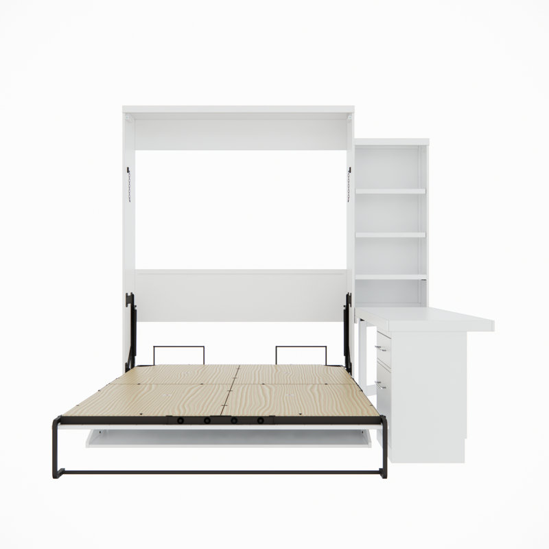 Grand lit escamotable Johnniemae, Blanc