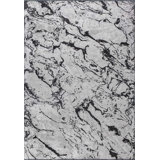 Rapture Gray/Black Abstract Luxury Area Rug