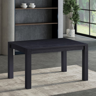 NTC Block 55 Inch Modern Farmhouse Dining Table, Rectangular Dinner Table for Dining Room, Living Room Furniture, Effortless Assembly