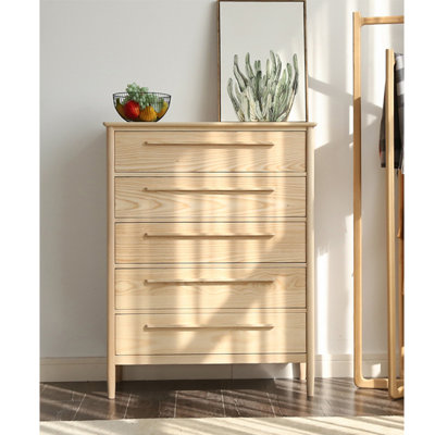 Japanese Style Minimalist Wooden Accent Chest
