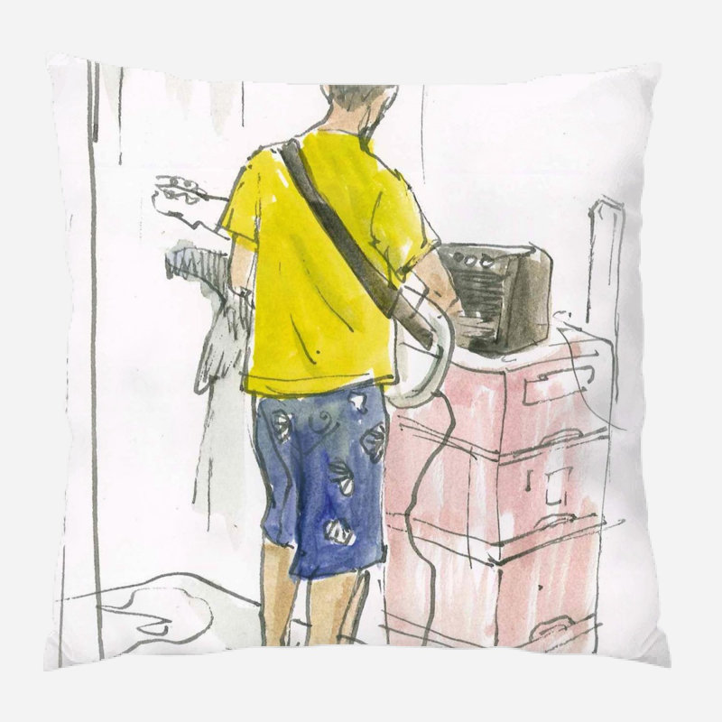 Coussin de guitare Weidman, Microsuède, Intérieur