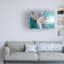 Art mural sur toile tendue - «In Turquoise Company» par Heidi Westum pour décoration de salon, de chambre à coucher ou de bureau - 22 x 32-22372629
