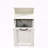 Laundry Cabinet with Removable Liner Bags and Open Shelf