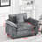 Abigail Chenille Upholstered Accent Chair with Pillows