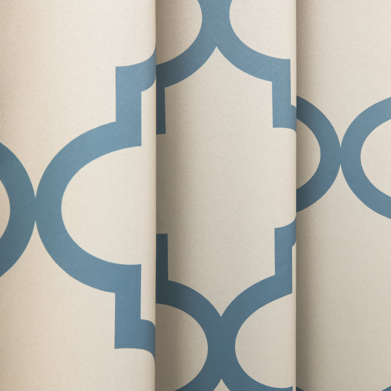 Lytsell Thermal Room Darkening Curtain Panel Pair, Porcelain, 52" W x 96" L